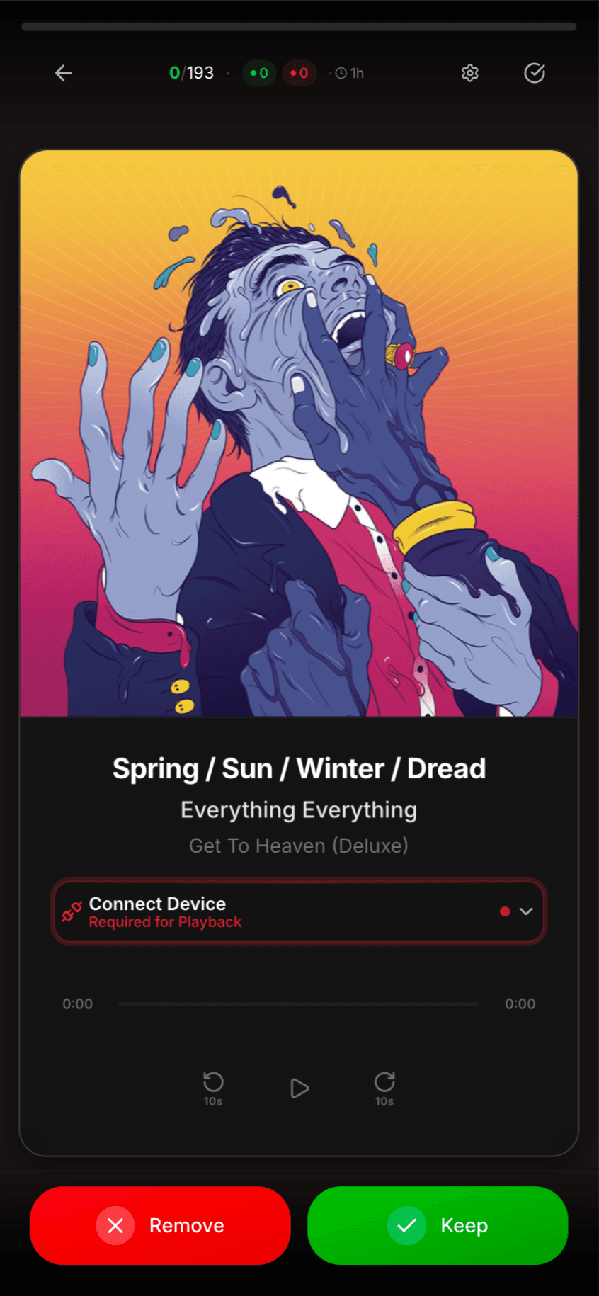 Playlist Swiper — gallery visual