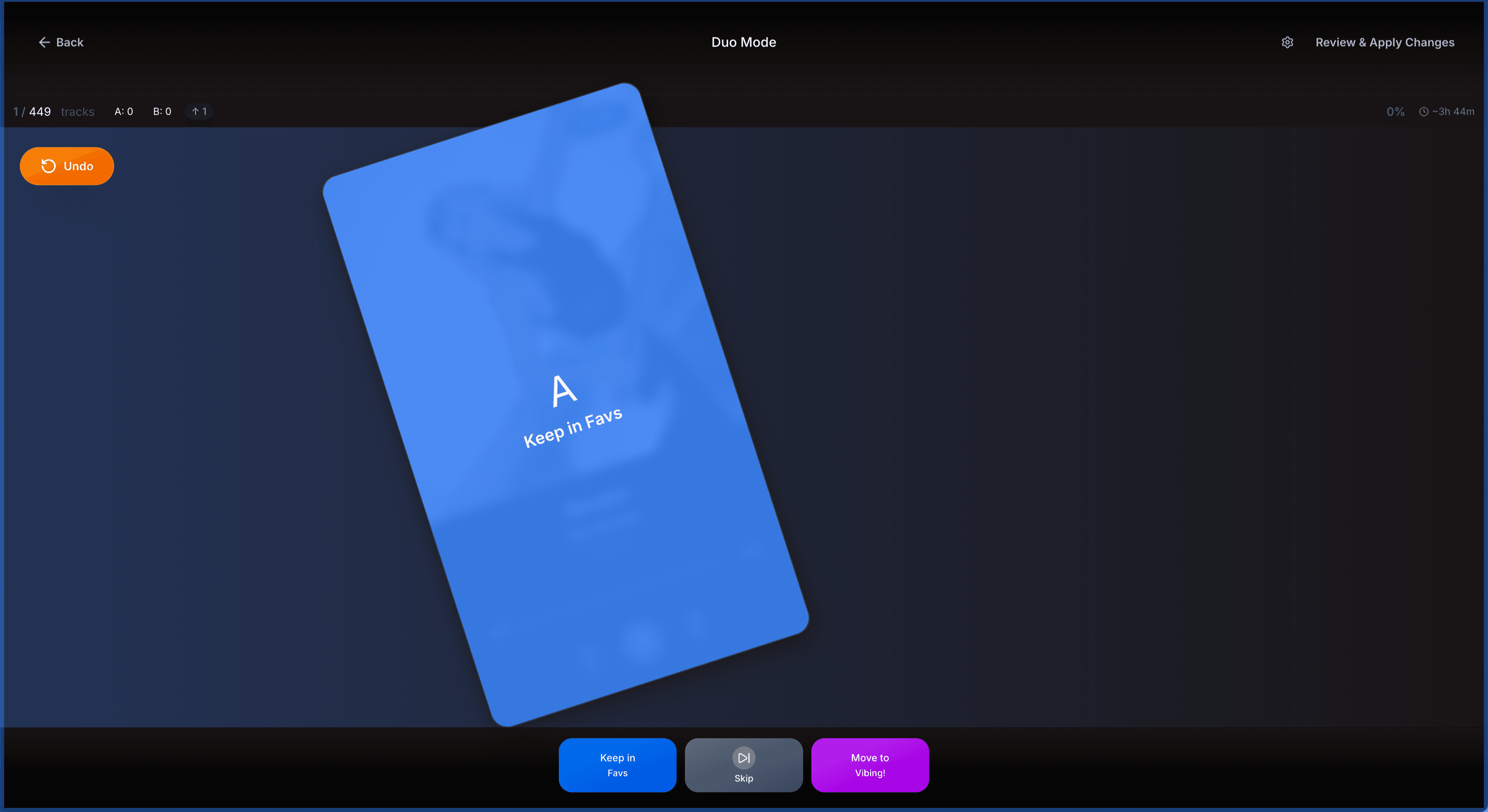 Playlist Swiper — gallery visual
