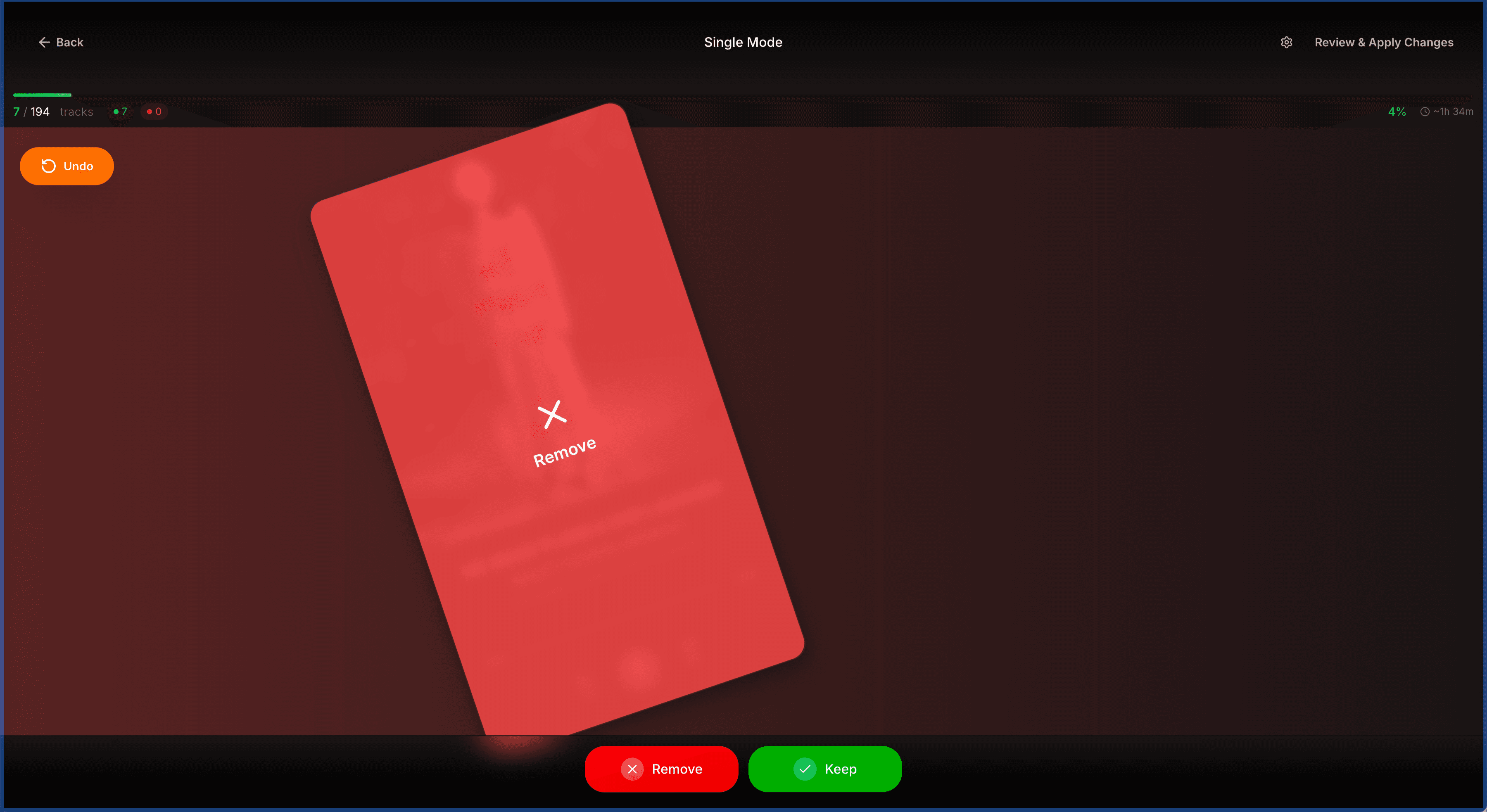 Playlist Swiper — gallery visual