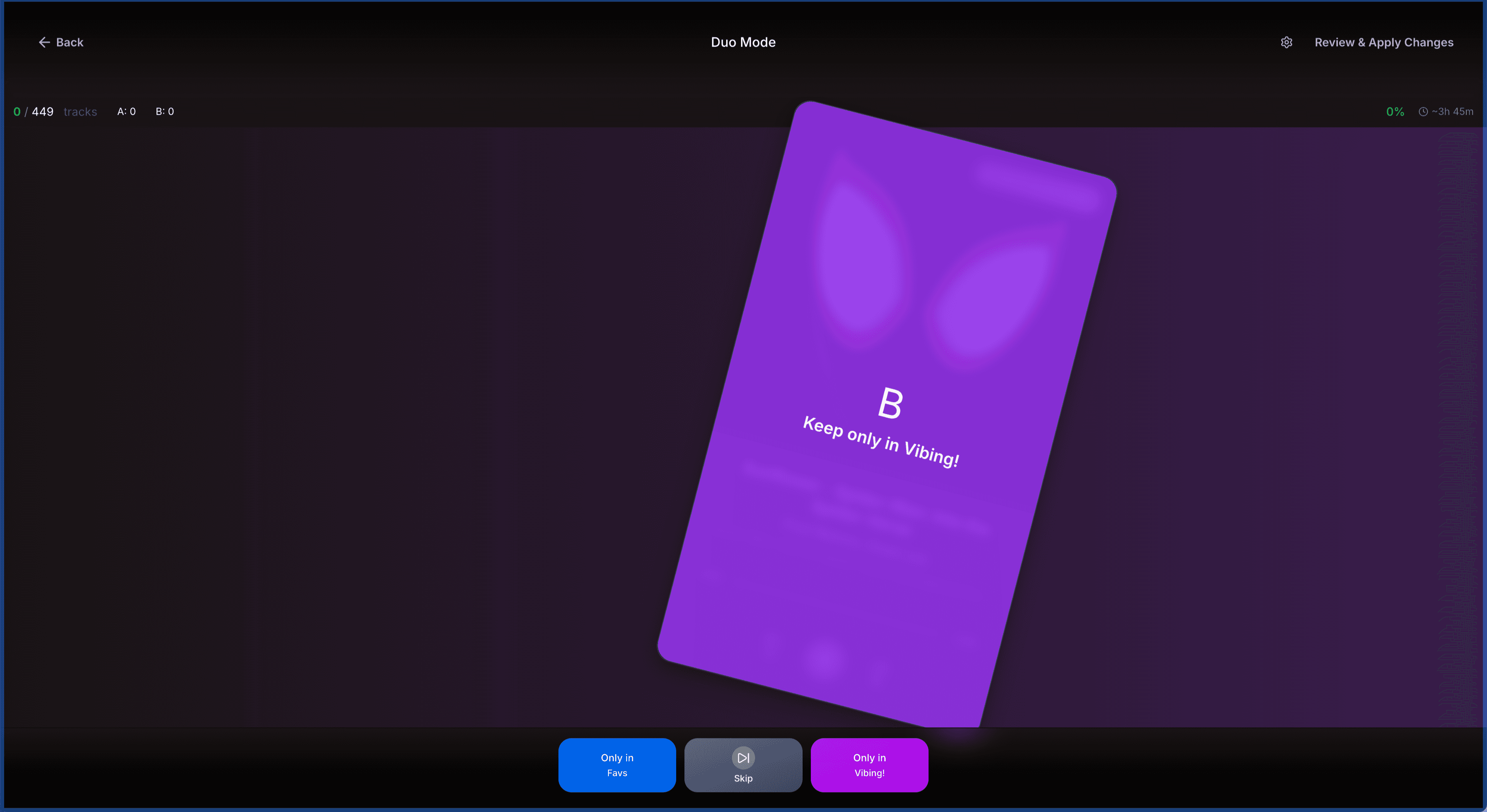 Playlist Swiper — gallery visual