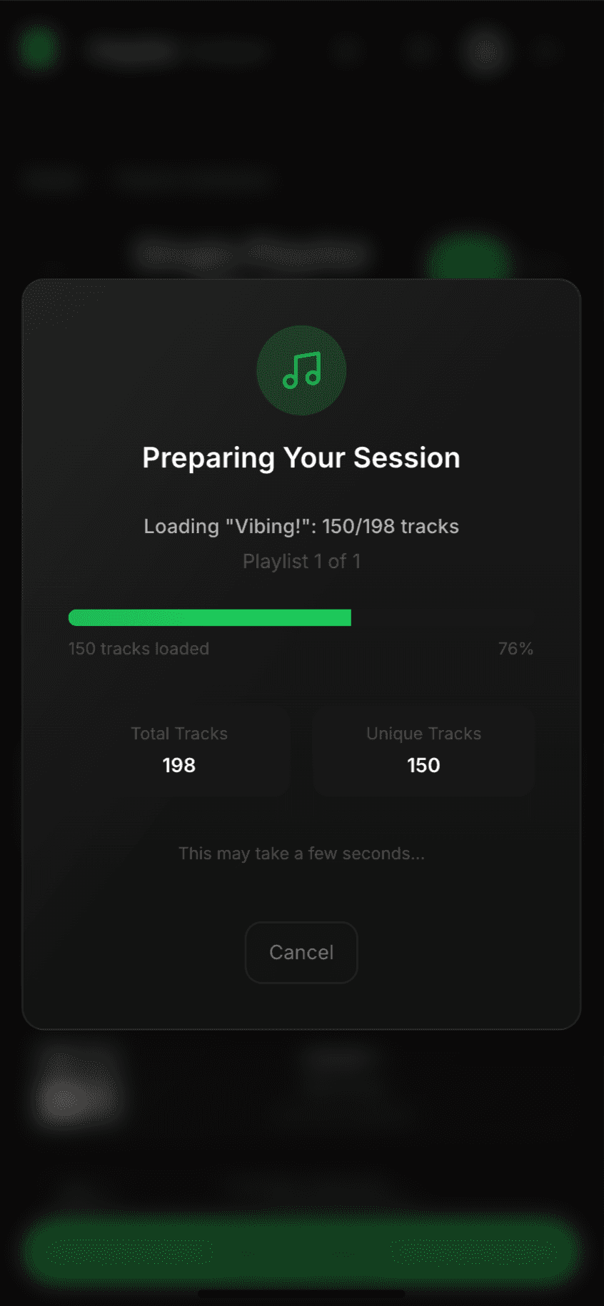 Playlist Swiper — gallery visual